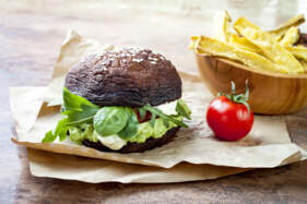 gomba burger, alacsony szénhidrát