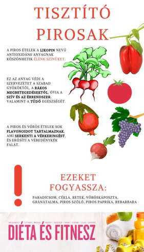 piros ételek