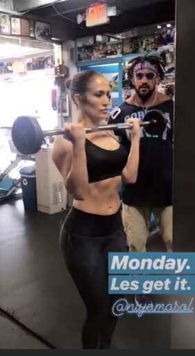 Jennifer Lopez edzés