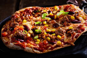 fekete babos pizza