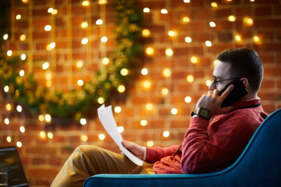 karácsony, telefon, stressz