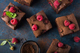 málnás brownie
