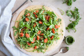 zöldséges pizza, vitamindús fogás